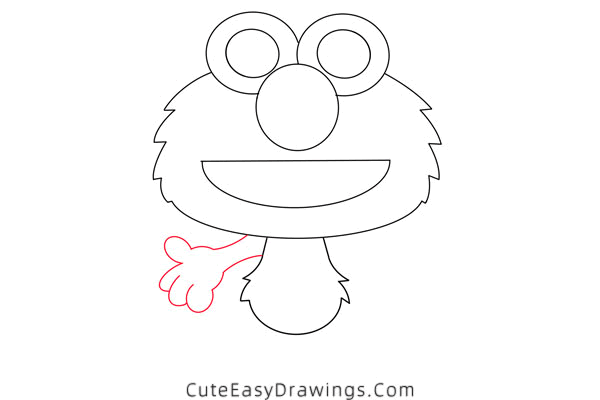 how to draw elmo - www.cuteeasydrawings.com