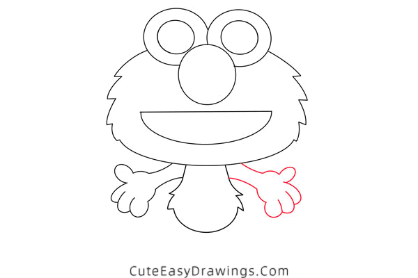 how to draw elmo - www.cuteeasydrawings.com