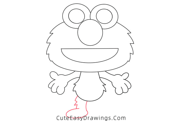 how to draw elmo - www.cuteeasydrawings.com