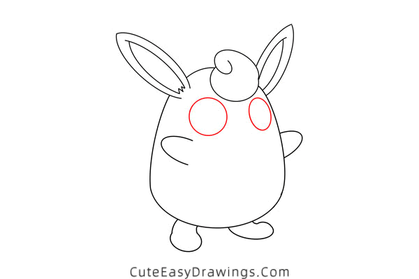 how to draw wigglytuff - www.cuteeasydrawings.com