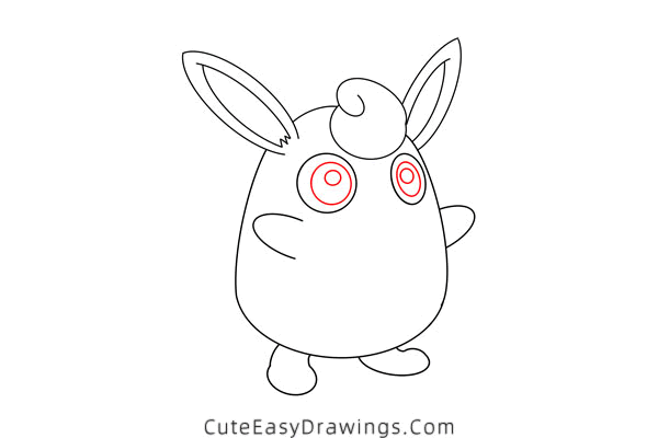 how to draw wigglytuff - www.cuteeasydrawings.com