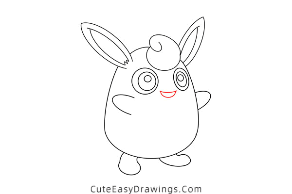 how to draw wigglytuff - www.cuteeasydrawings.com