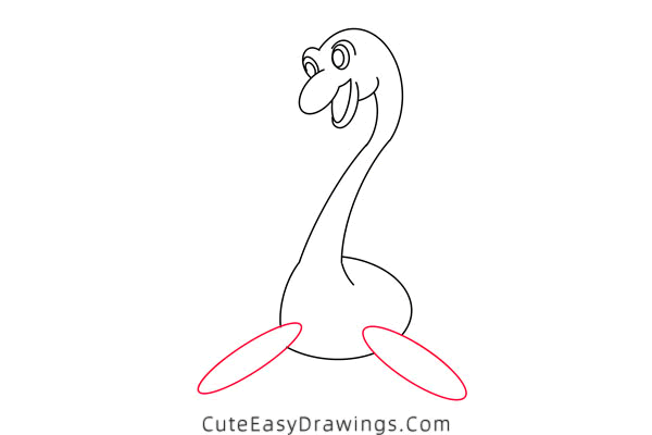 how to draw a plesiosaur - www.cuteeasydrawings.com