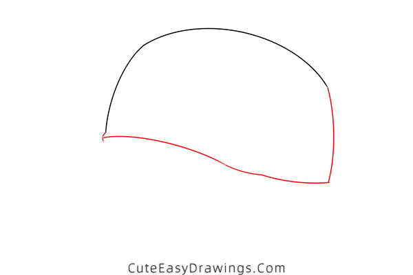 how to draw a baseball cap - www.cuteeasydrawings.com