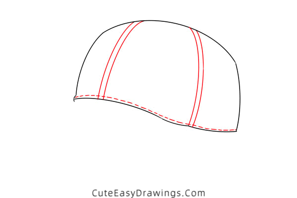 how to draw a baseball cap - www.cuteeasydrawings.com