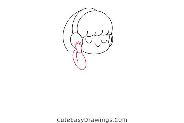 how to draw a girl in autumn - www.cuteeasydrawings.com