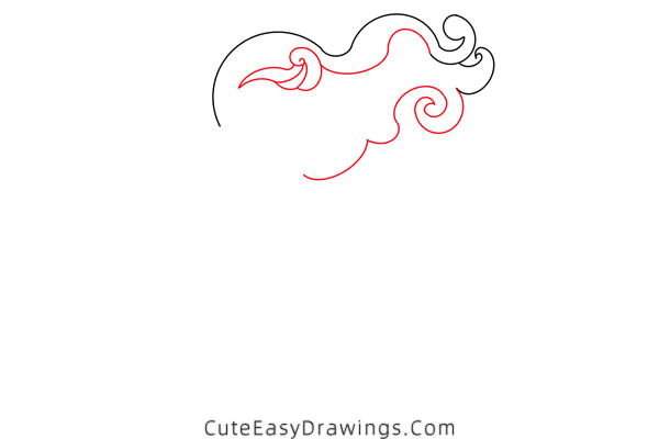 how to draw a mermaid - www.cuteeasydrawings.com