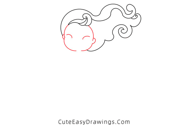 how to draw a mermaid - www.cuteeasydrawings.com