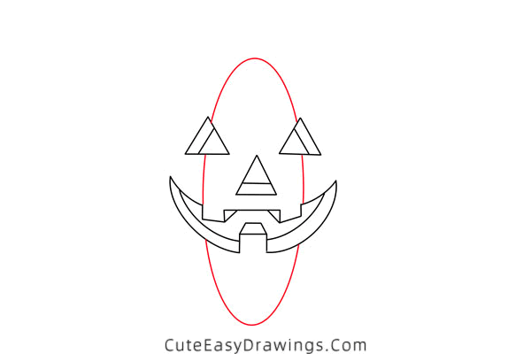 how to draw a jack-o-lantern - www.cuteeasydrawings.com