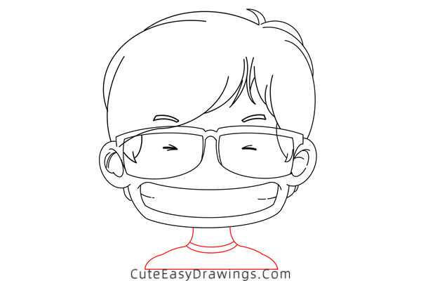 how to draw a man wearing sunglasses - www.cuteeasydrawings.com