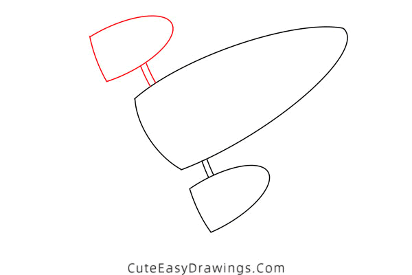 how to draw a spaceship - www.cuteeasydrawings.com