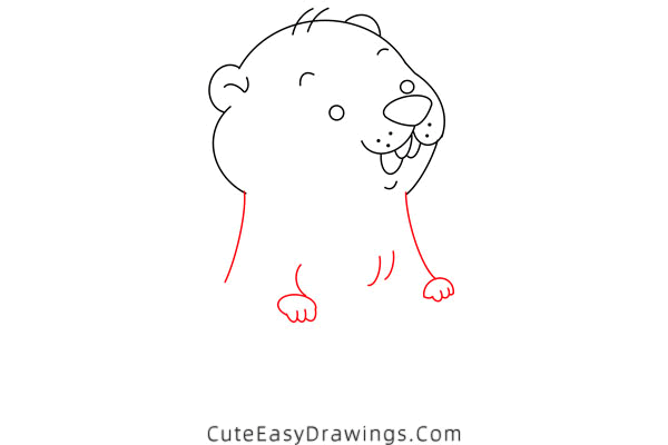 how to draw a prairie dog - www.cuteeasydrawings.com