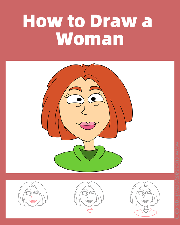 how to draw a woman