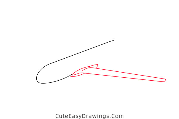 how to draw an airplane - www.cuteeasydrawings.com