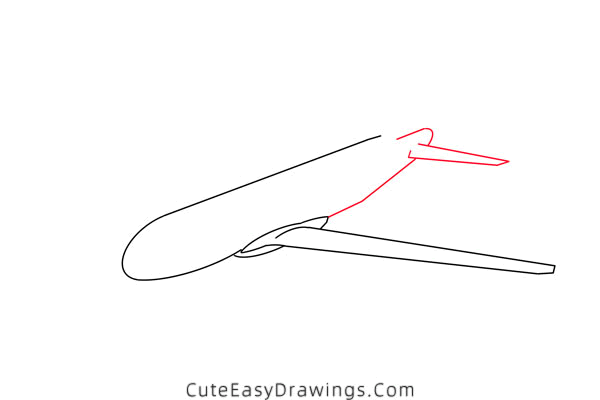 how to draw an airplane - www.cuteeasydrawings.com