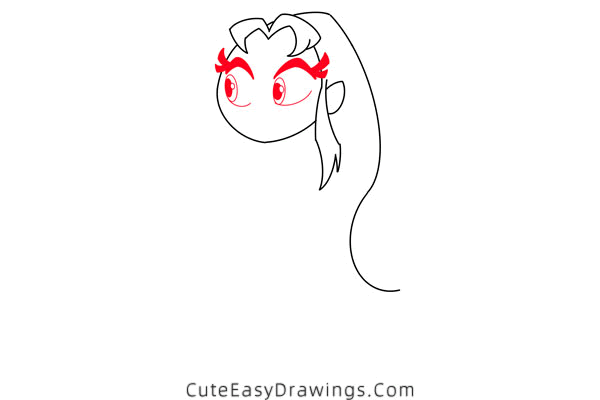 how to draw starfire - www.cuteeasydrawings.com