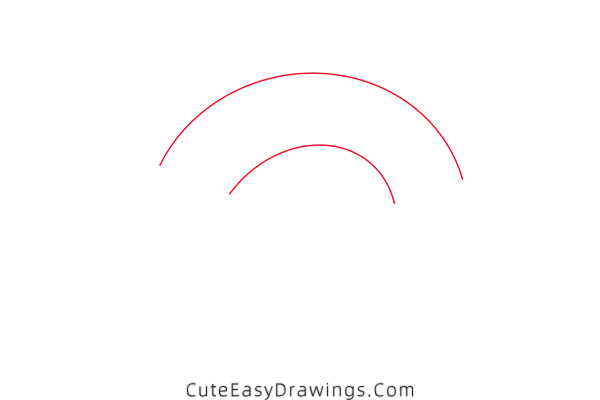 how to draw a rainbow - www.cuteeasydrawings.com