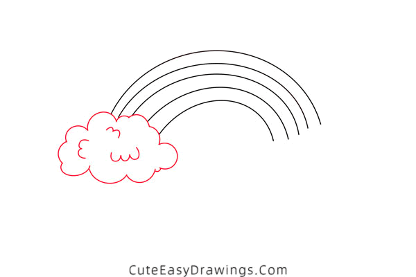 how to draw a rainbow - www.cuteeasydrawings.com