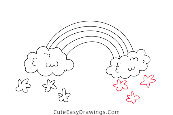 how to draw a rainbow - www.cuteeasydrawings.com