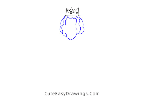 how to draw an old king - www.cuteeasydrawings.com