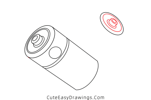 how to draw a battery - www.cuteeasydrawings.com