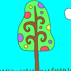 How to Draw a Cartoon Tree Step by Step