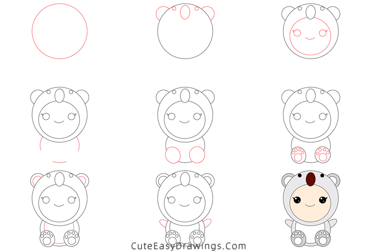 how to draw a baby - www.cuteeasydrawings.com