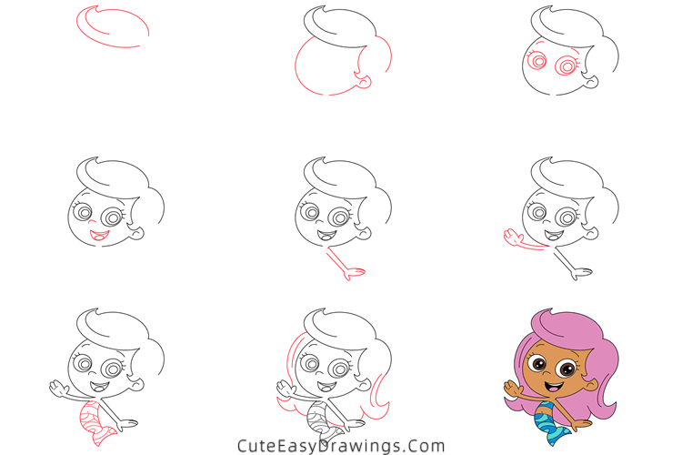 how to draw molly - www.cuteeasydrawings.com