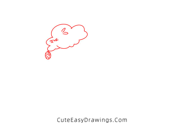 how to draw an easter egg tree - www.cuteeasydrawings.com