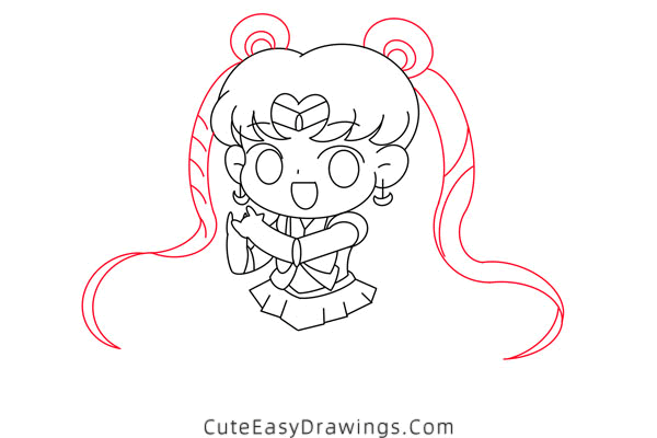 how to draw sailor moon - www.cuteeasydrawings.com