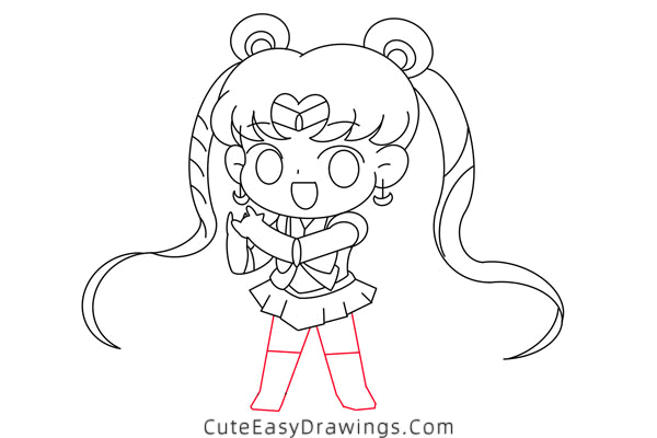 how to draw sailor moon - www.cuteeasydrawings.com