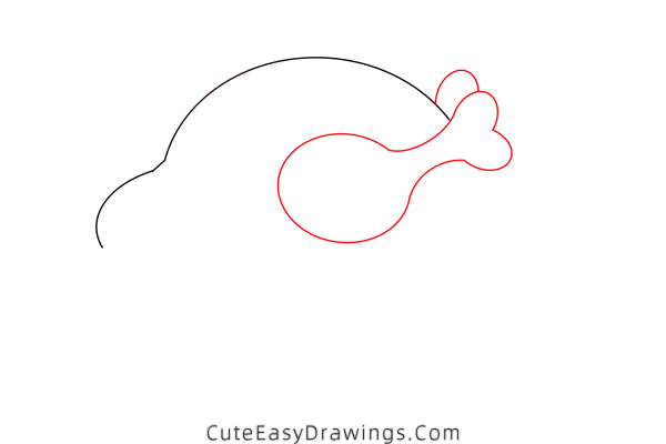 how to draw a roast turkey - www.cuteeasydrawings.com