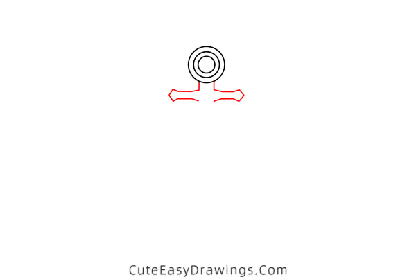 how to draw an anchor - www.cuteeasydrawings.com