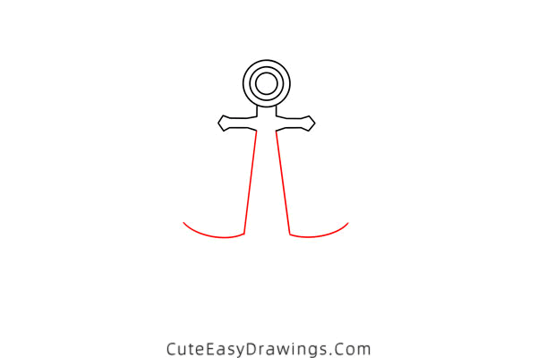 how to draw an anchor - www.cuteeasydrawings.com