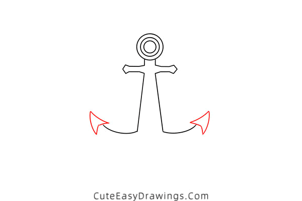 how to draw an anchor - www.cuteeasydrawings.com