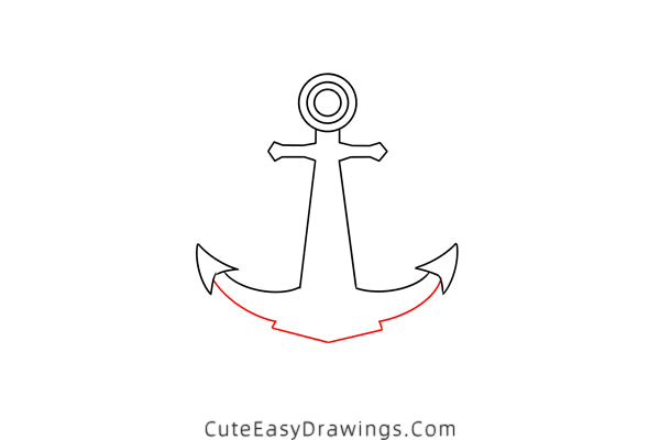 how to draw an anchor - www.cuteeasydrawings.com