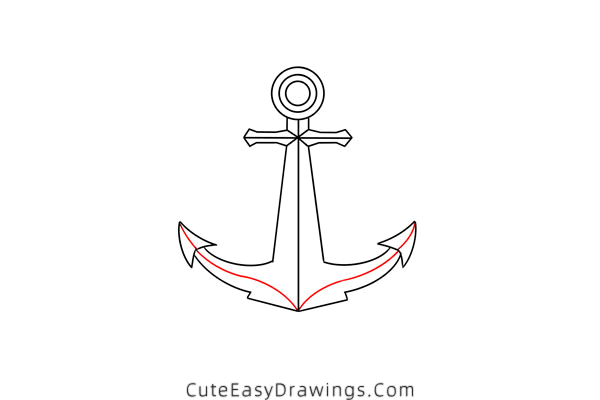 how to draw an anchor - www.cuteeasydrawings.com