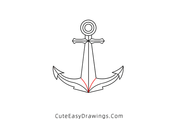 how to draw an anchor - www.cuteeasydrawings.com