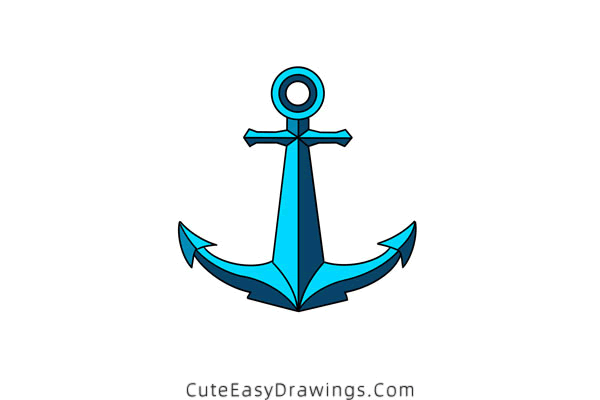 how to draw an anchor - www.cuteeasydrawings.com