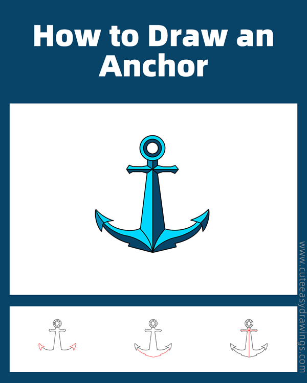 how to draw an anchor - www.cuteeasydrawings.com