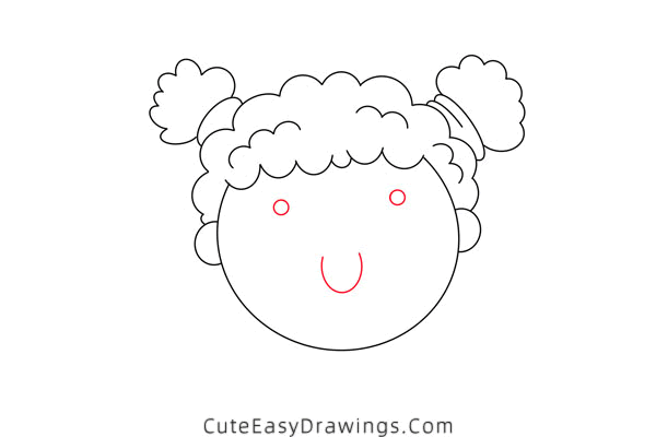 how to draw an african american girl - www.cuteeasydrawings.com