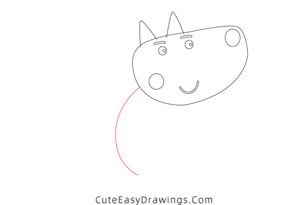 how to draw mr wolf - www.cuteeasydrawings.com