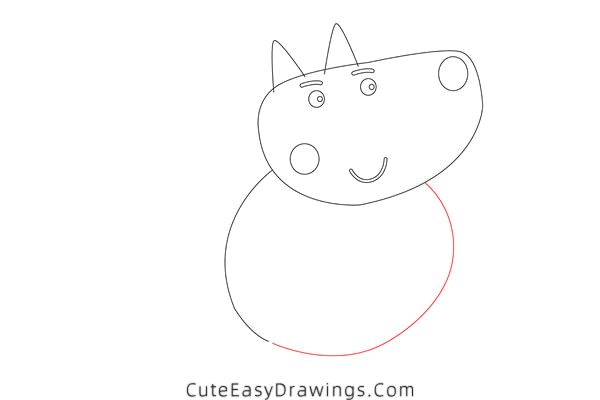 how to draw mr wolf - www.cuteeasydrawings.com