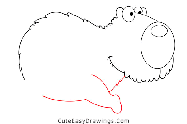 how to draw a capybara - www.cuteeasydrawings.com