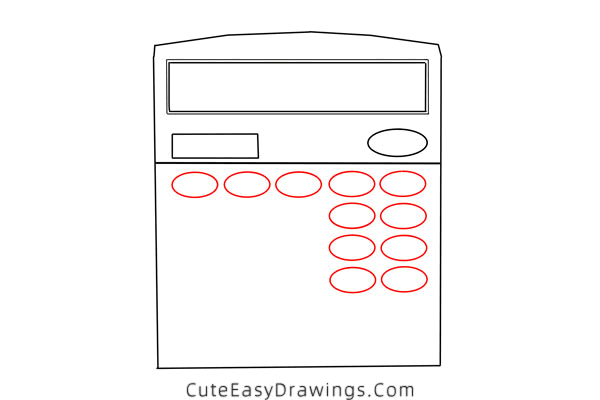 how to draw a calculator - www.cuteeasydrawings.com