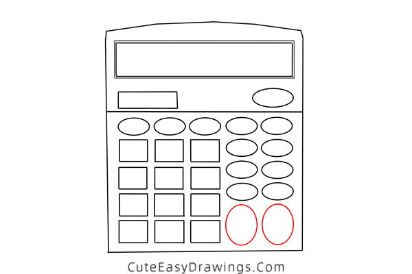 how to draw a calculator - www.cuteeasydrawings.com