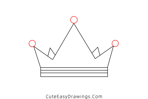 how to draw a crown - www.cuteeasydrawings.com