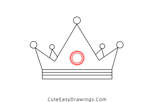 how to draw a crown - www.cuteeasydrawings.com