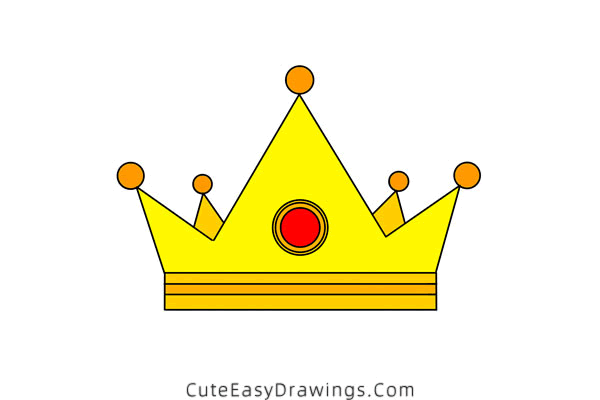 how to draw a crown - www.cuteeasydrawings.com