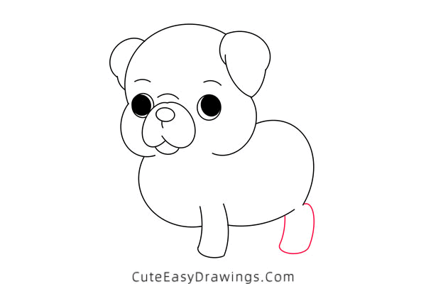 how to draw a pug - www.cuteeasydrawings.com